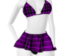 outfit schoolgirl purple