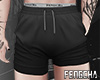 冯 Muscle Short Black
