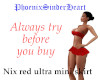 Nix red ultra mini skirt