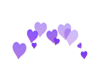 Heart violet