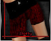 Red Black Shorts