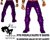 PVC Purple Pants w Boots