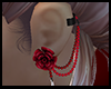 Blood Rose Earings