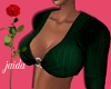 Sexy Pinstripe Top Green