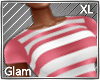 Casual Pink Stripes XL