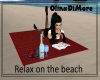 Beach rug with poses