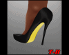 Black yellow heels