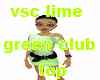 vsc lime green club top