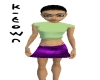 az purple mini skirt