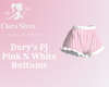 Dory's Pj WHT/PNK Shorts