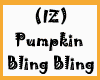 (IZ) Pumpkin Bling Bling