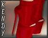 K~ Latex Bootie -Red