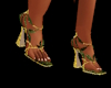 Green Gold Heels