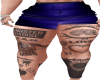 SHORTS + TATOO BLUE