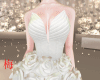 梅 elegant white dress