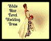White Blue Floral Dress 