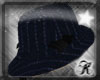 [ks] Pinstripe Hat Black