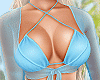 M|Blue Beach Bikini
