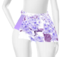 Lilac Flowers Miniskirt