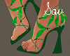 Green Leafy Heels