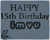 IMVU 15th Birthday Sign