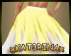Long Yellow-White Skirt