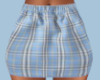 Blue Plaid Mini Skirt