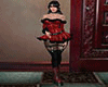 red gothic boots