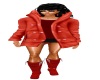 Red Hooded duffle coat