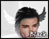 BLACK white head wings M