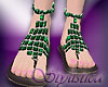 Nana sandals (green)