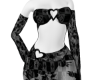Sheer LV rose dress