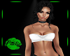Dazzled Bustier Wht/Wht