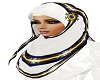 Wht Blu Gld Hijab