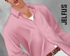 ♛Pink Tucked Shirt