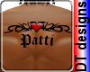 Patti tribal heart tatto