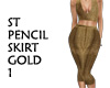 ST PENCILSKIRT GOLD 1