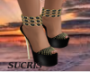 BLACK PARTY SANDALS