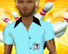 (MSis)Blue Bowling Shirt