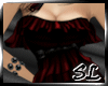 [SL] noir dress red