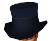 Blue Leather Top Hat