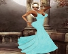 Evening Dress (Aqua)