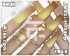 Cst. Nails + Gold Rings