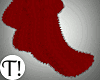 T! Christmas Red Socks
