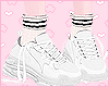 White Sneakers+Socks