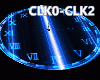 Red & blue clock