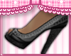 |S| Black Laced Heels