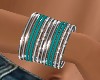 Turquoise/ Silver Bangle