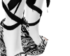 Black and white art heel