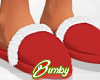 Red Xmas Slippers